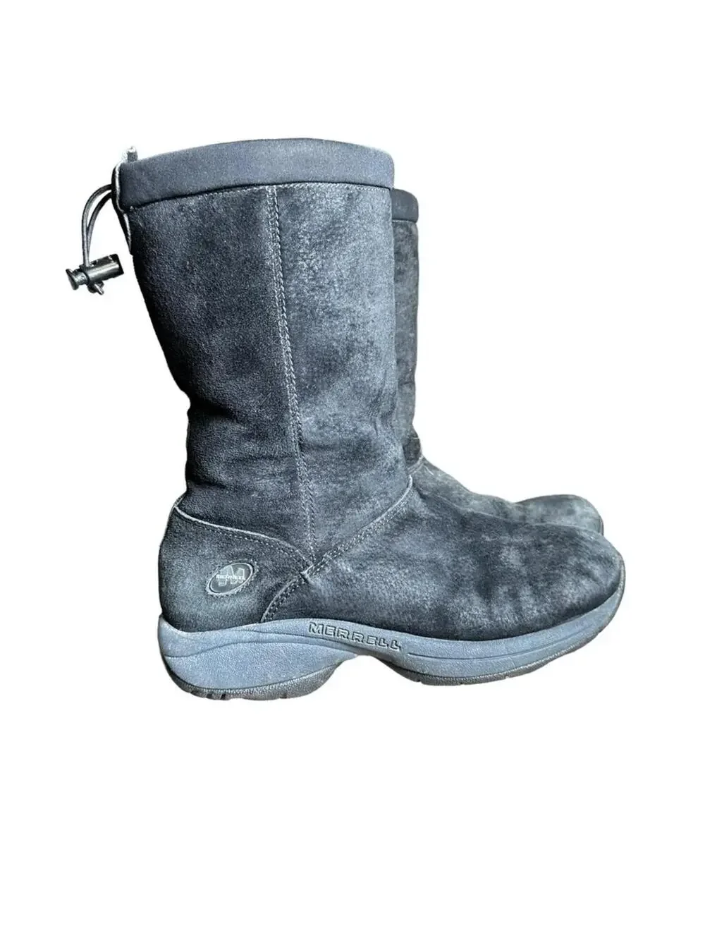 Merrell Primo Chill Massif Women's Winter Boots Size 6.5 Black Suede Fur